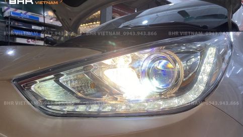 Độ đèn LED Laser Hyundai Accent | Aozoom LEO Light + Laser Jaguar